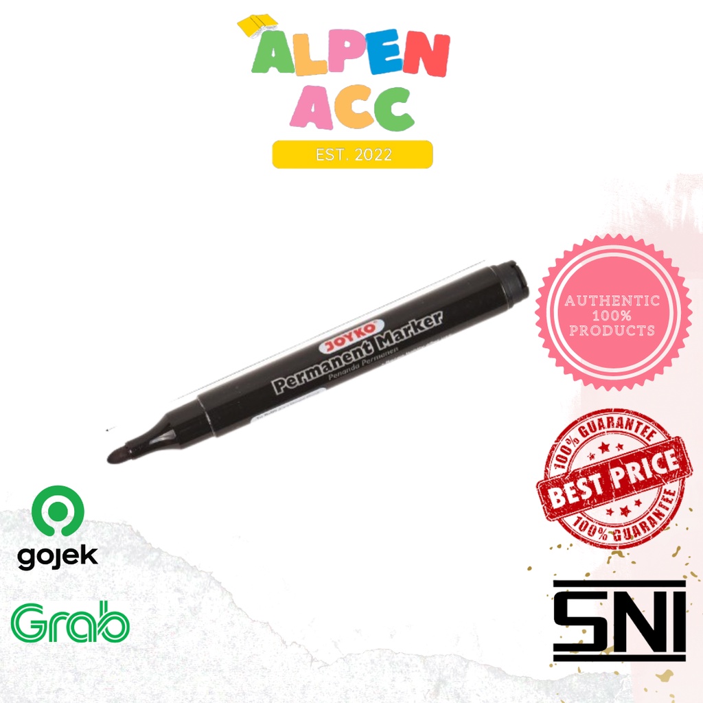 

JOYKO SPIDOL Permanent | Marker Spidol Permanen Round Tip Joyko PM-34 (BLACK)