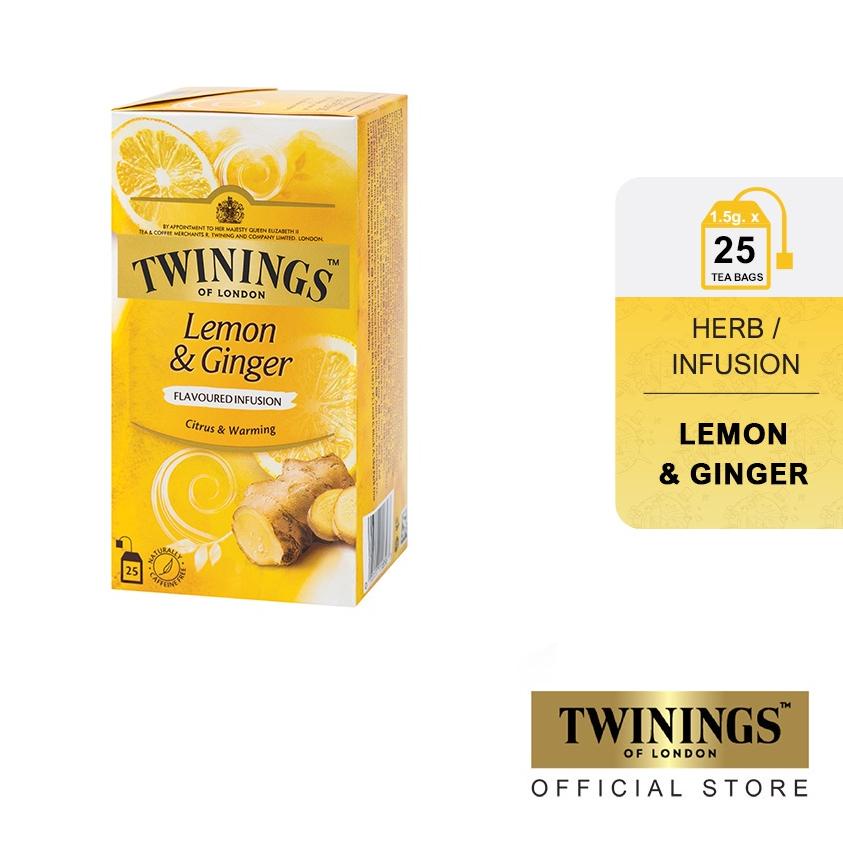 

limited Edition✔️Twinings Teh Celup Rasa Lemon & Ginger Tea 25x1.5gr|SQ9