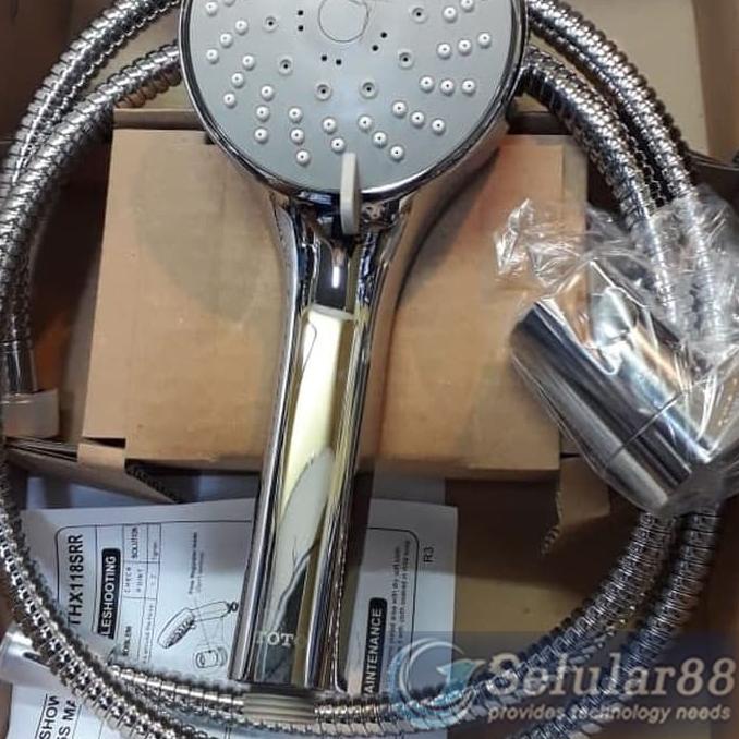 Toto THX118SRR Hand Shower Set Mandi Wall Outlet ORIGINAL RESMI ORI paling rame