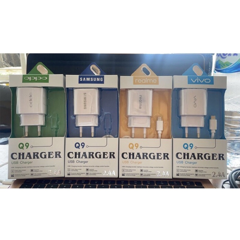 charger model Q9 fast charging kabel micro 2.4a