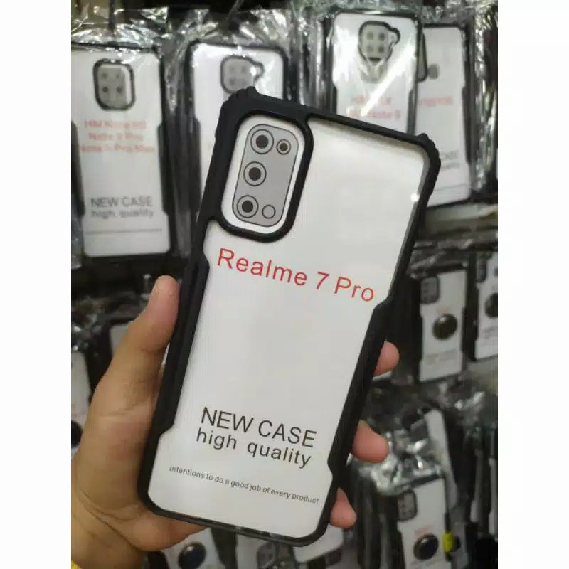 Realme 7 / Realme 7i / Realme 7 Pro Cover Hard Case Casing Armor Case Airbag Softcase