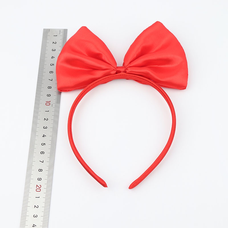 HBPI headband pita besar bow kiki's delivery service bando wanita merah hitam aksesoris rambut