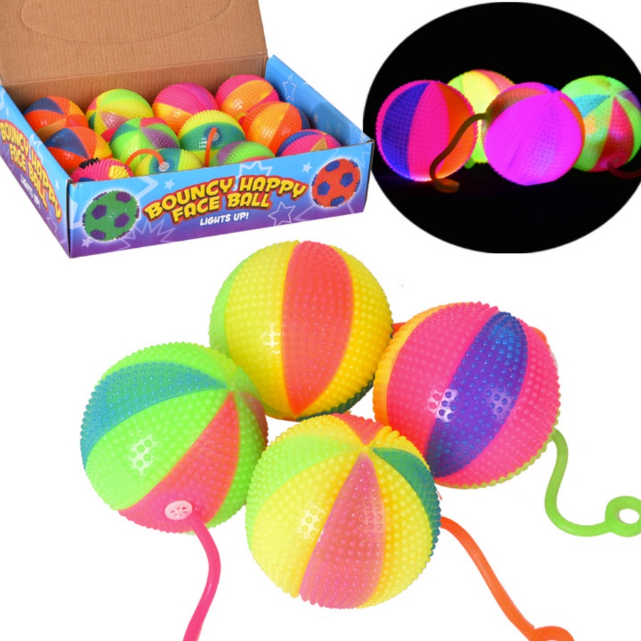 Mainan Anak Bola Duri Pencet Bunyi dan Lampu - Flashing Spiky Ball - mainan anak laki-laki - Mainan 