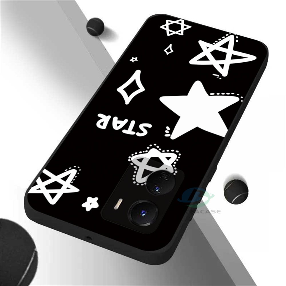 Casing Kompatibel Untuk IPhone 13 Pro Max IPhone11 IPhone12 6 6S 7 8 Plus Bintang Graffiti Casing Ponsel Silikon Lembut Binteacase