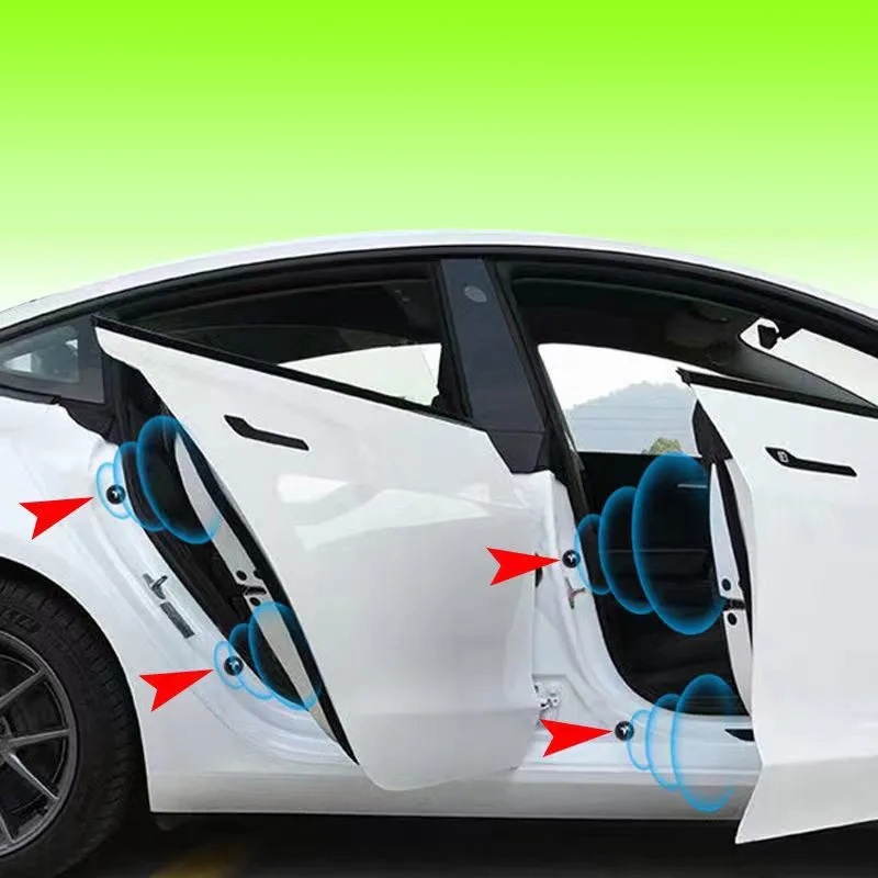 8buah pad Silikon anti Tabrak Untuk Pintu Mobil, Stiker Pintu, Kunci anti shock, Kedap Suara, bumper, Paking, Aksesoris Mobil,
