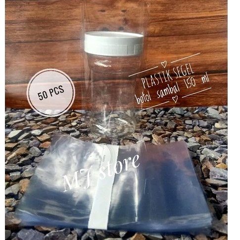 plastik segel botol sambal 150 ml