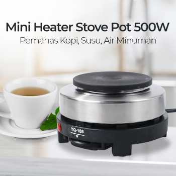 Kompor Listrik Mini Portable Pemanas Kopi Susu Air Minuman Mini Heater Stove Pot
