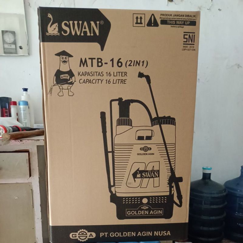 SWAN MTB-16 /Sprayer hama elektrik swan 2in1/Knapsack sprayer swan MTB16 2in1 ORIGINAL READY STOK