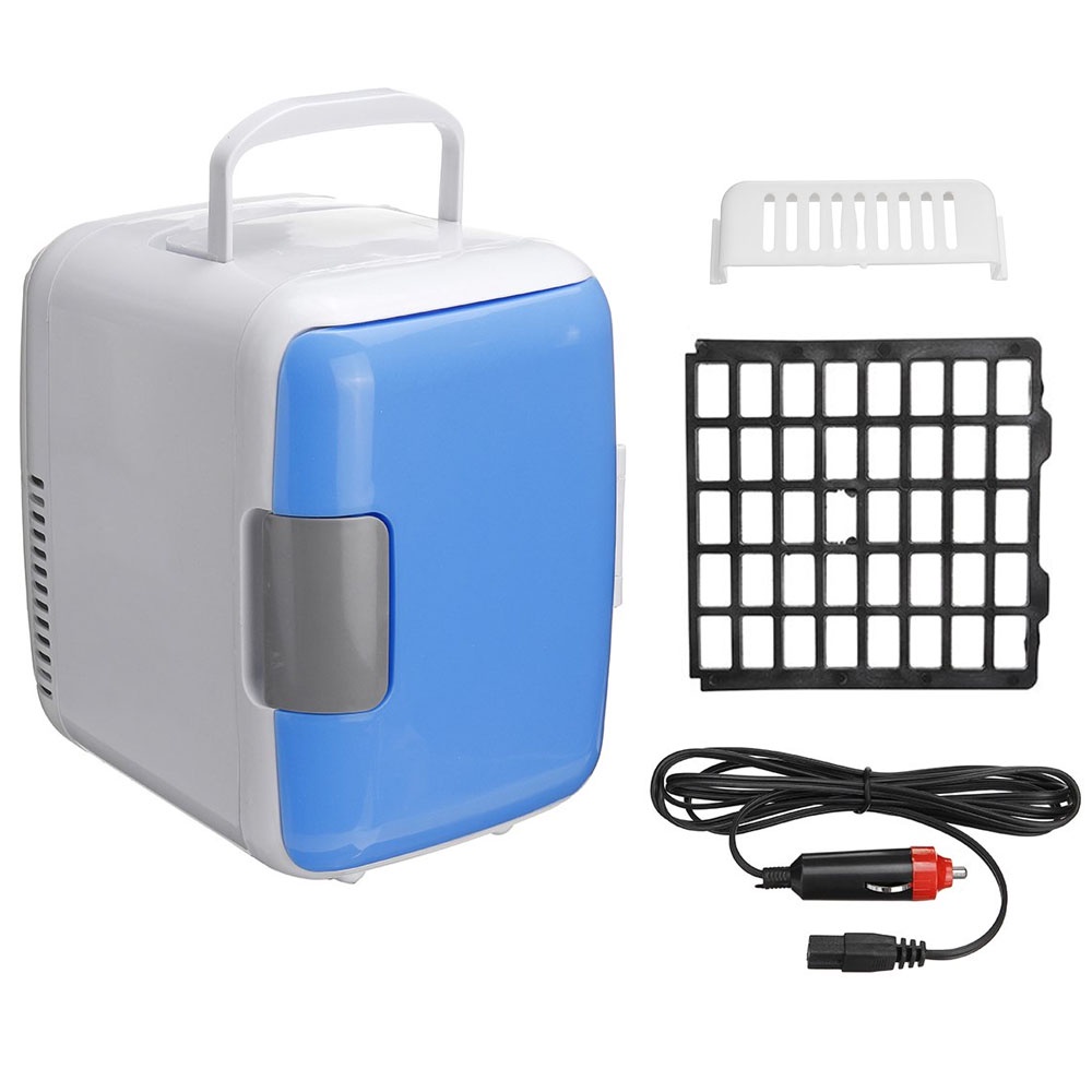 Kulkas Mini Skincare / Mobil - Cooler And Warmer / Kulkas Mini Portable Cool Hot Refrigrator 4L Front Door Mobil / Rumah Praktis K4L Random
