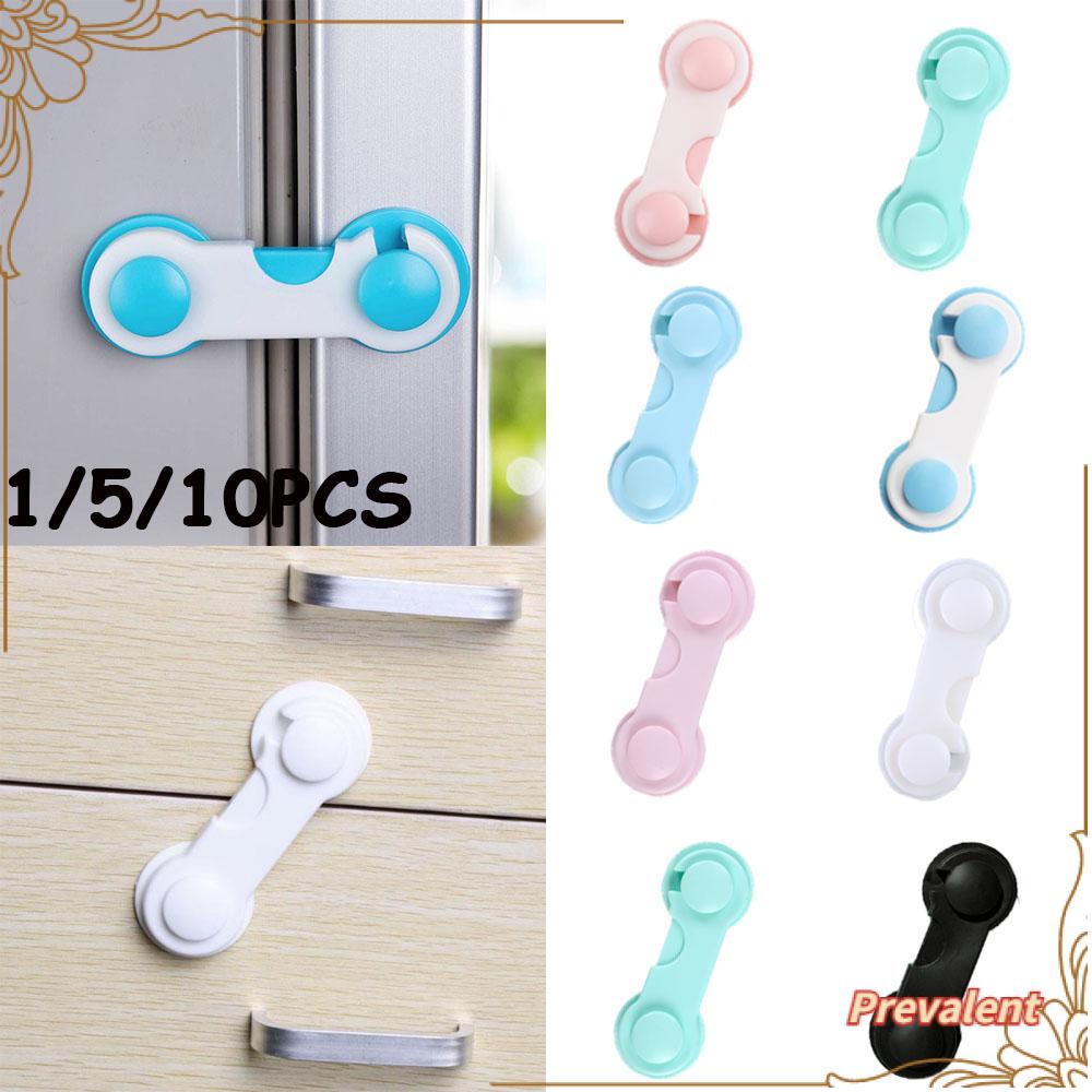 PREVA 1/5/10PCS Security Latch Plastic Wardrobe Door Drawers Children Protector