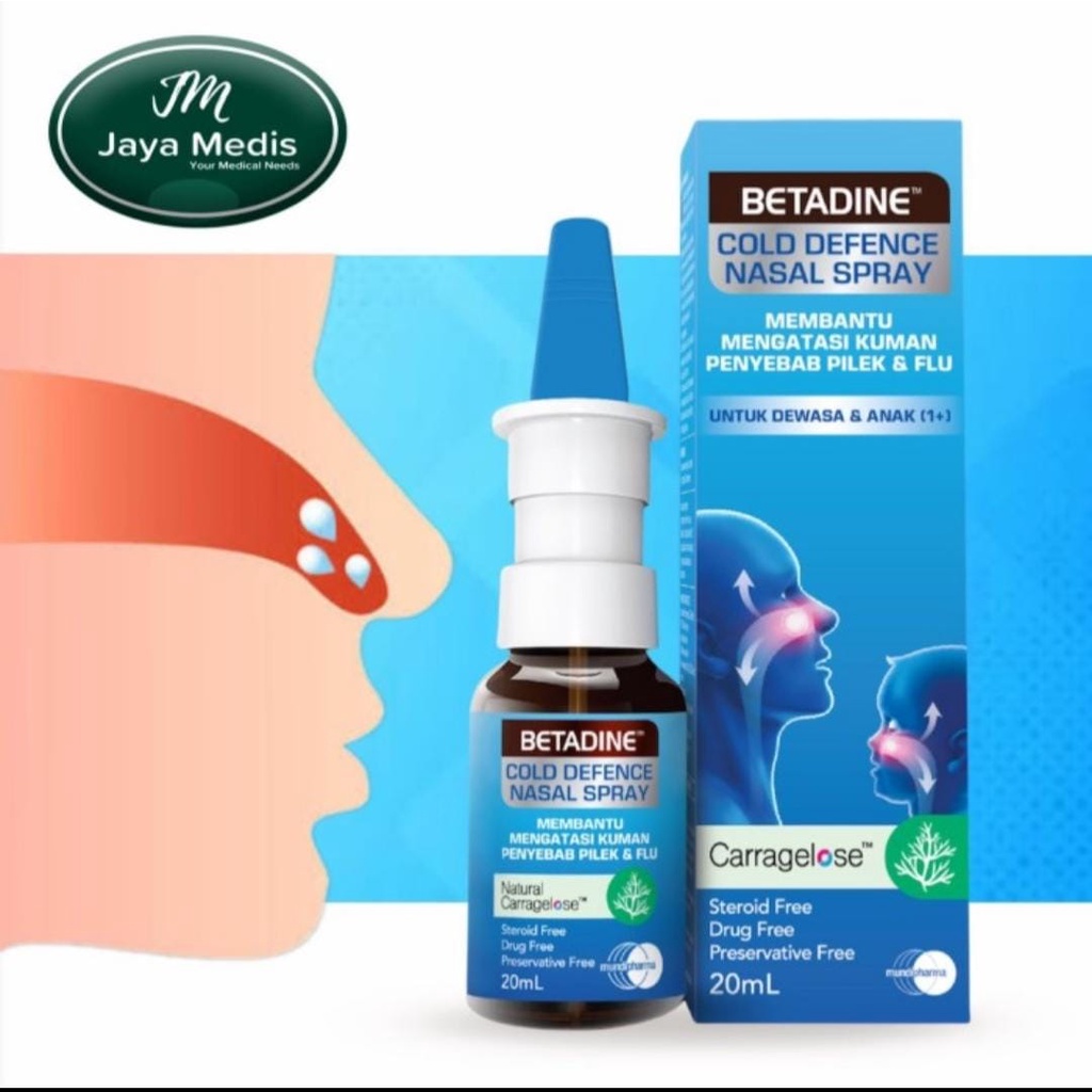 Betadine Cold Defence Nasal Spray Dewasa 20ml