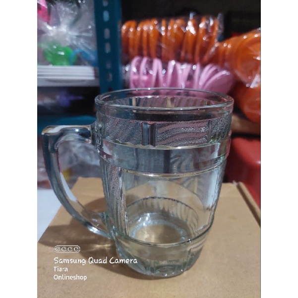 Gelas beling Jumbo 750ml / gelas mug besar beling tebal foodgrade