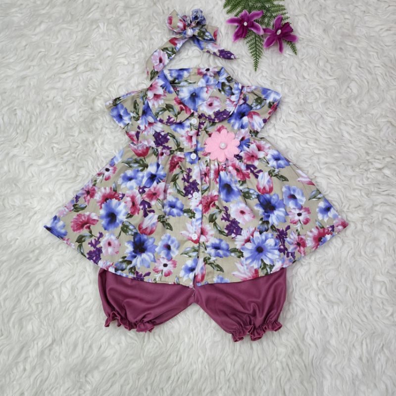 baju bayi perempuan stelan *Syakira*