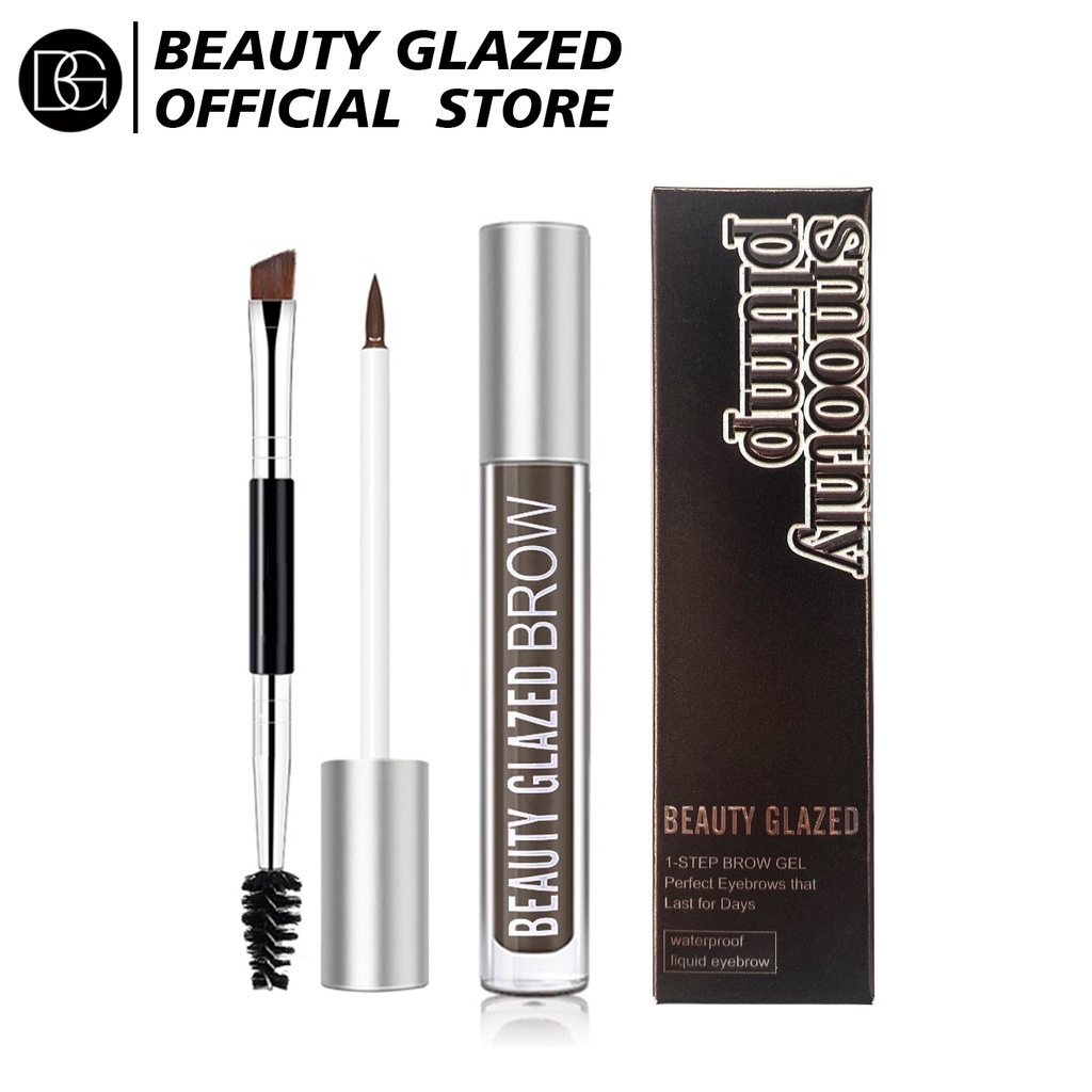 Beauty Glazed Eyebrow Gel Smoothy Plump With Eyebrow Brush One Step Brow Gel Eyebrow Beauty Glazed