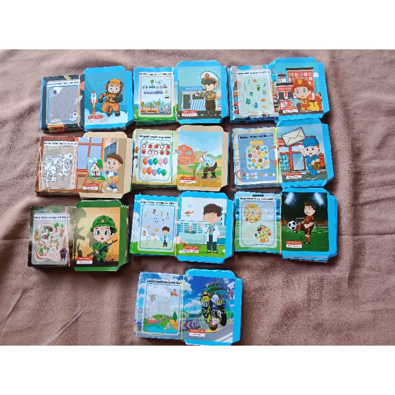 

(LEMBARAN) 1000 lembar Amplop lebaran size MINI motif EDUKASI dan PROFESI free PLASTIK