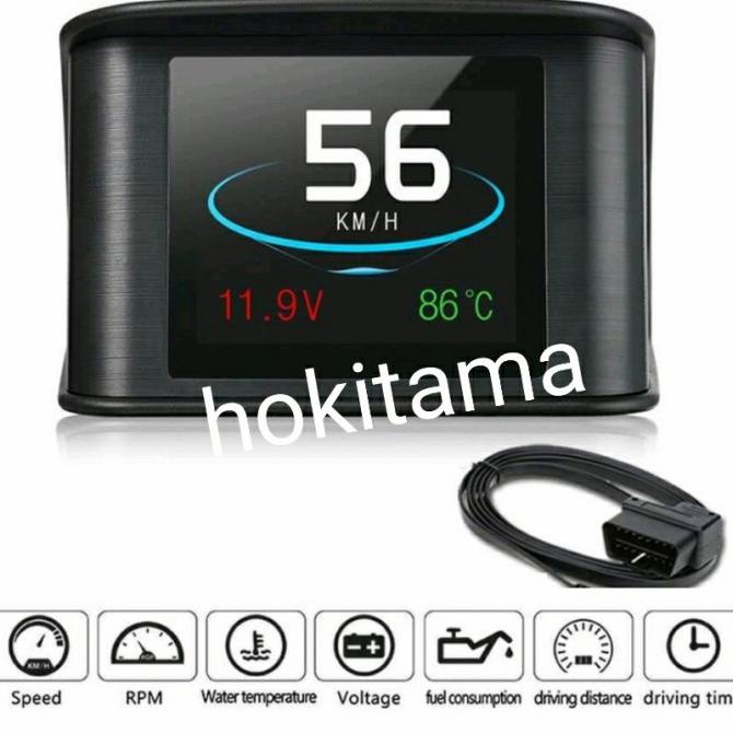 Display Hud Mobil Obd2 On Board Speedo Meter Obd2 Scanner