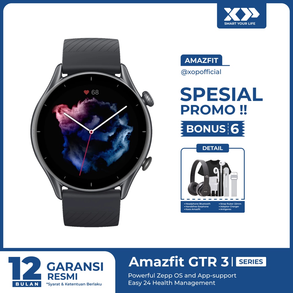 Amazfit GTR 3 Smartwatch Fashion Sports Watch-Garansi Resmi