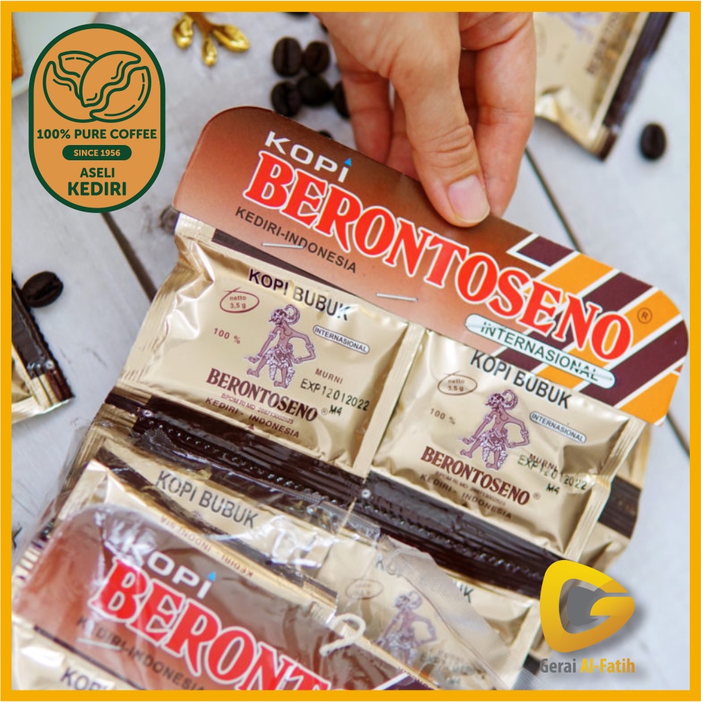 

Kopi Bubuk Murni Internasional Sachet 20 pcs - Aseli Kediri - Kopi Berontoseno Internasional