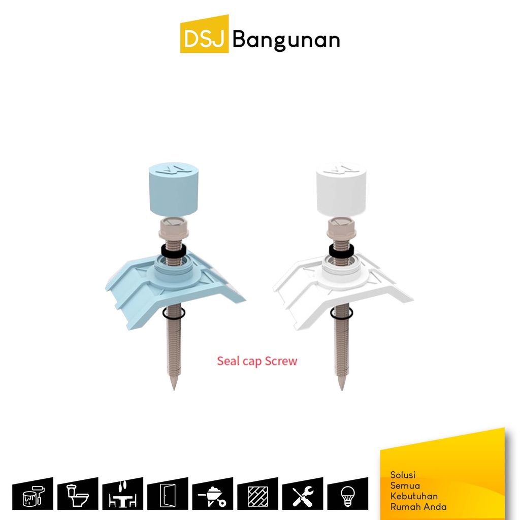 Onduplast Alderon Seal Cap Screw Skrup Baut Mur Atap Alderon Onduplast