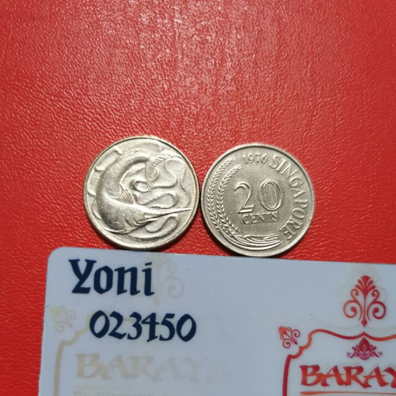 20 cent Singapura tahun 70 an