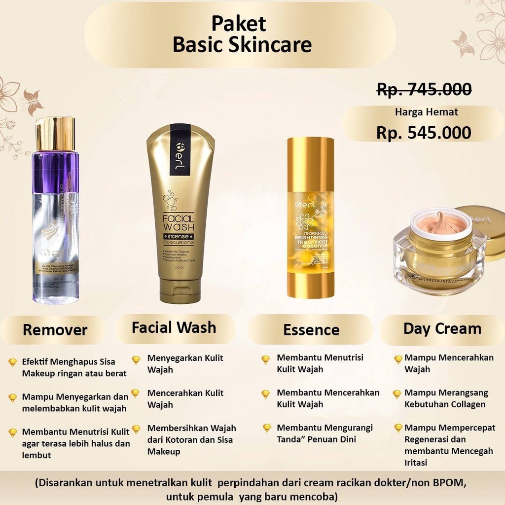 B ERL PAKET BASIC SKINCARE | B ERL COSMETICS