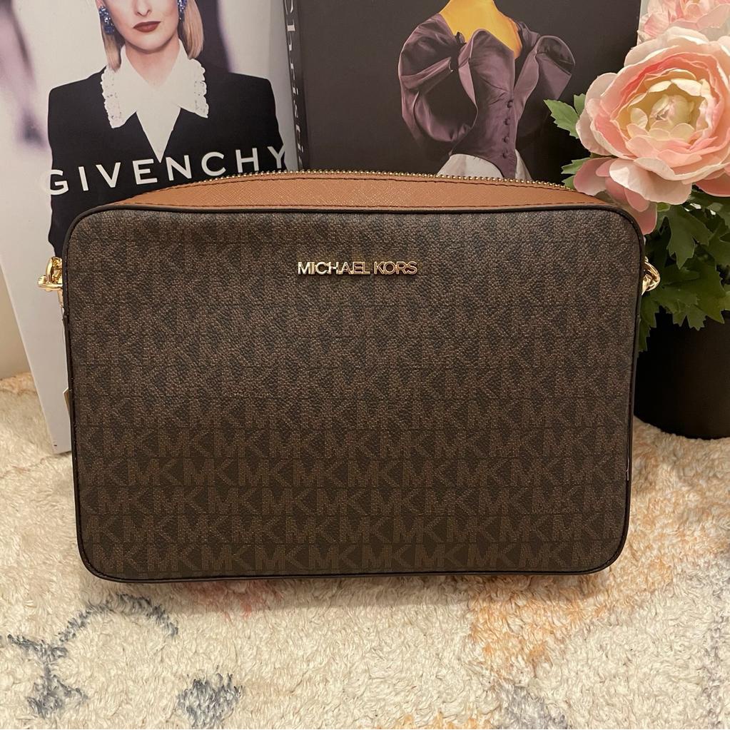 MK Jet Set Chain Crossbody Bag - Brown