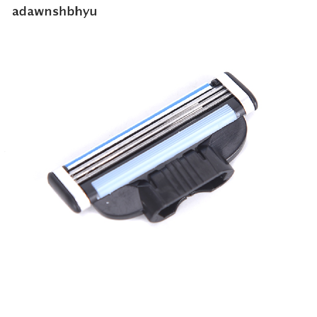 Adawnshbhyu 4Pcs Mach 3kartrid Pisau Cukur Manual Cukur Pisau Cukur Tiga Lapis ID