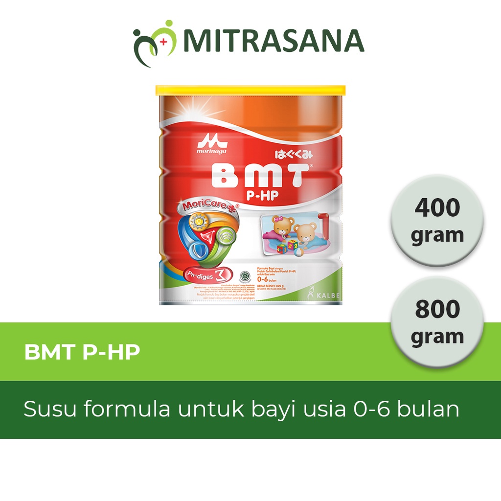 

Morinaga BMT P-HP - 400 / 800 gr - Sebagai Pengganti ASI Untuk Bayi Usia 0 - 6 Bulan