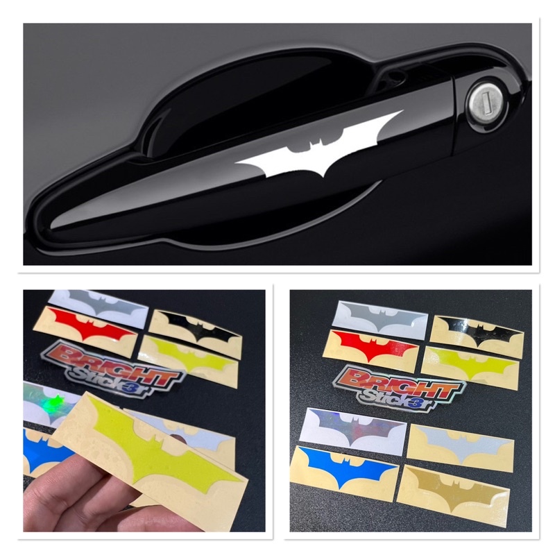 STICKER LOGO BATMAN Stiker HANDLE PINTU MOBIL Cutting