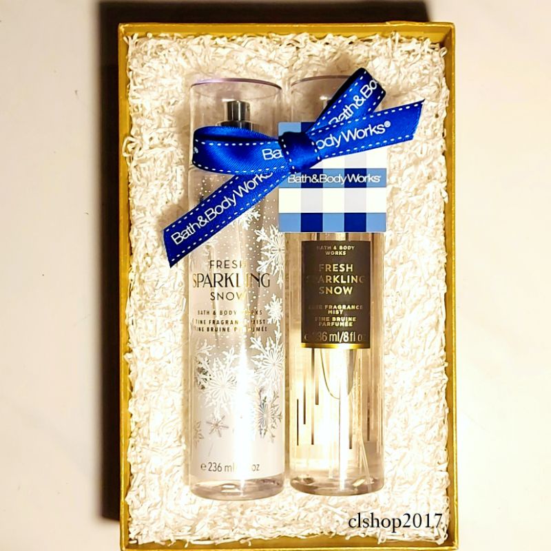 BBW FRESH SPARKLING SNOW GIFT SET BATH &amp; BODY WORKS