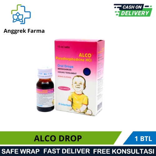 ALCO DROP/OBAT PILEK ANAK/HIDUNG TERSUMBAT/BERSIN BERSIN