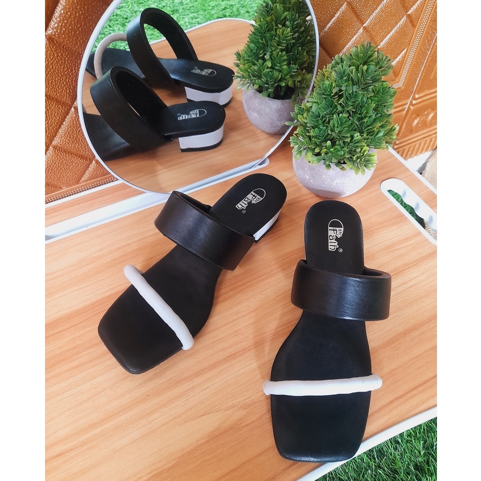 Dr fath - Sisuka sandal heels wanita hak 3cm DR-04