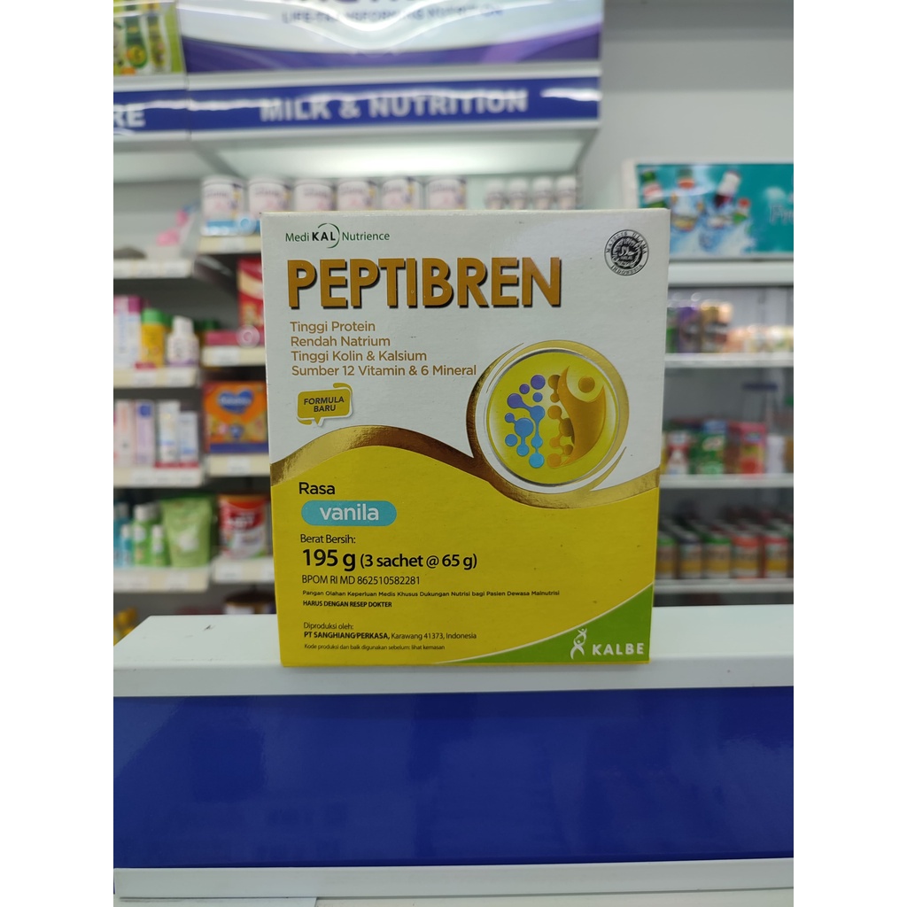 

Peptibren Vanila 195g (3 Sachet @ 65g)