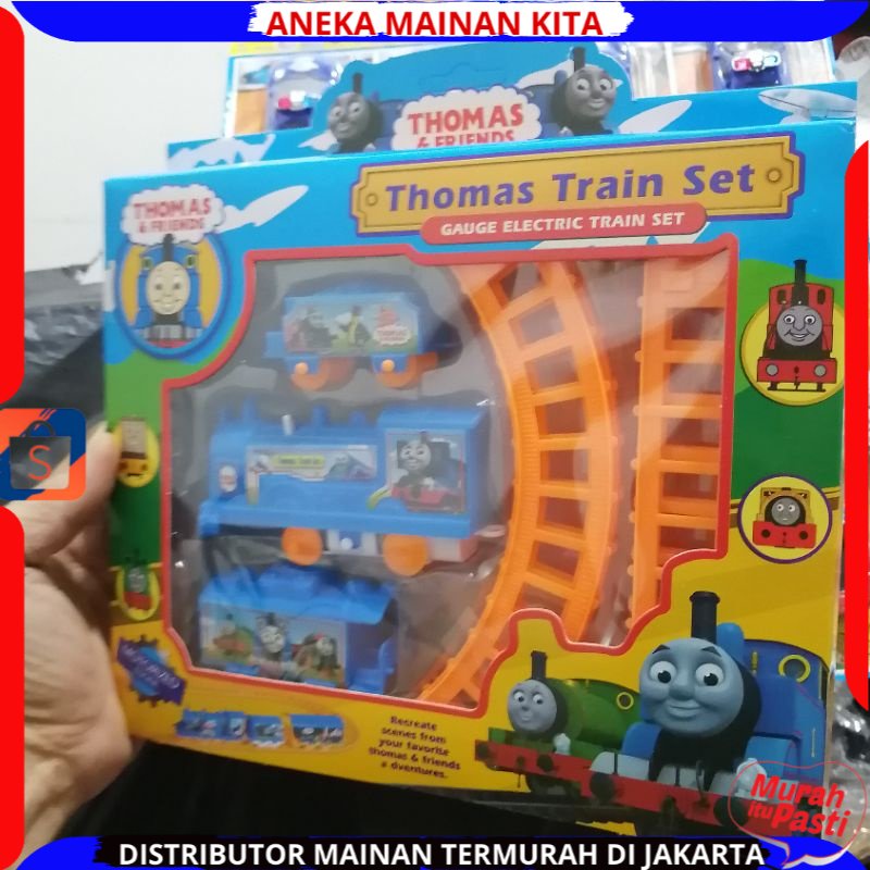 Mainan Anak Mainan Rel Kereta Api Elektrik Thamos Gerbong lengkap set