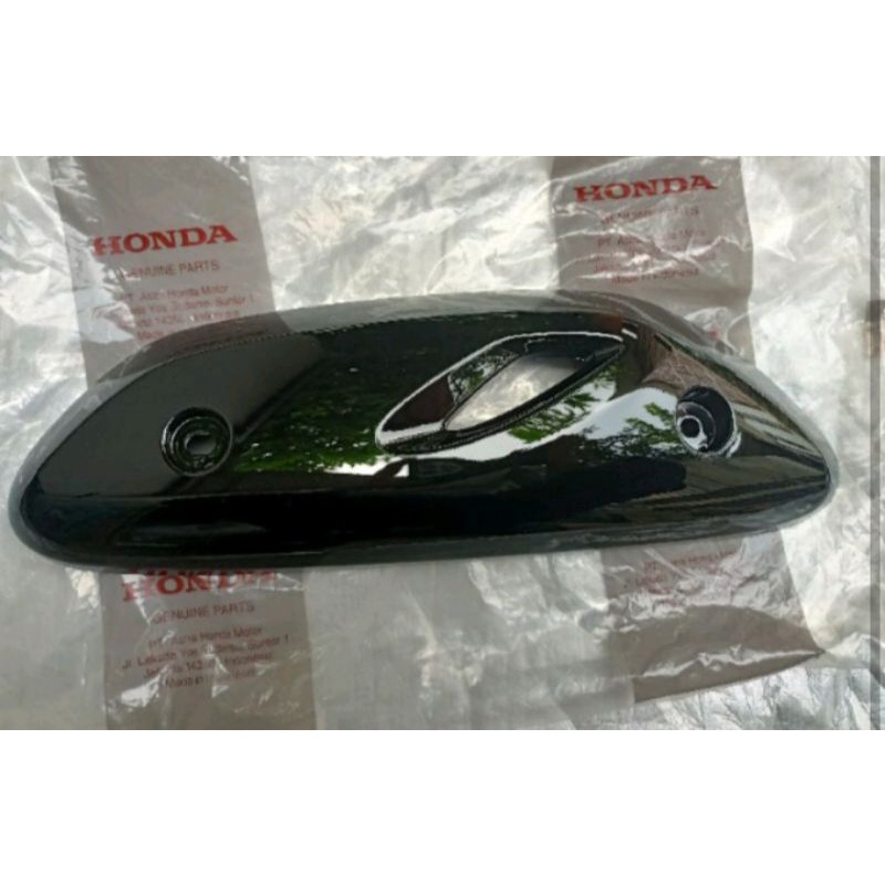 cover tutup mufler knalpot tutup knalpot scoopy k2f 2021 2022 original honda hitam