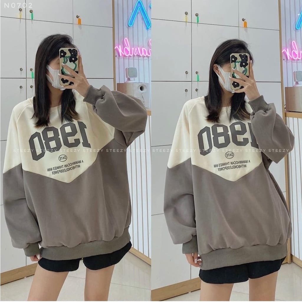 Sweater Wanita Oversize | 1980 Date Sweater Korean Style Kekinian