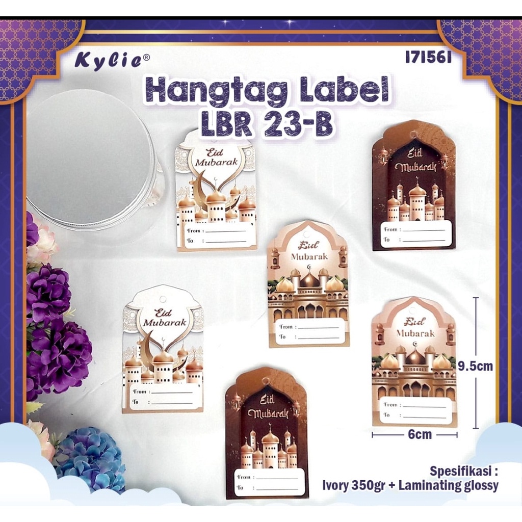 

hang tag label ucapan lebaran isi 50 ( random)