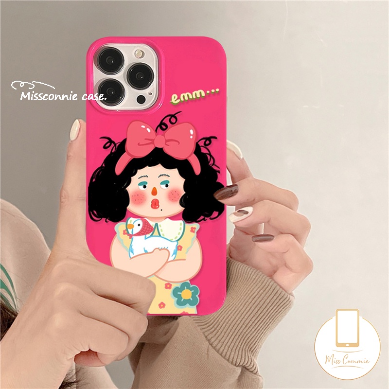 Case Kompatibel Untuk IPhone 7Plus 8Plus XR 11 13 12 14 Pro Max 7 8x XS Max Se2020Mawar Merah Lucu Imut Cewek Glossy Halus Lembut TPU Full Body Pelindung Penutup Belakang