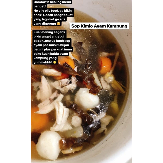 

Sop Kimlo (Ayam Kampung & Bakso Ikan)