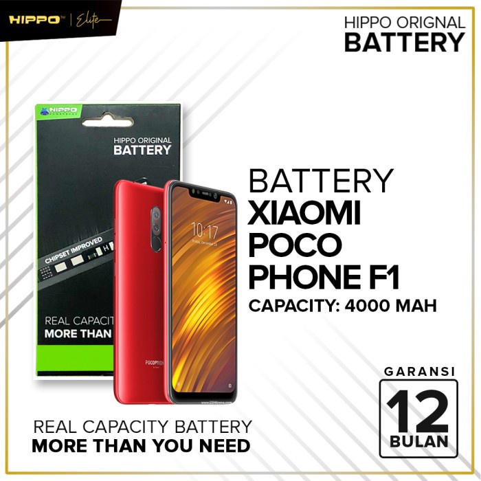 HIPPO BATERAI XIAOMI POCO PHONE F1 BM4E 4000MAH ORIGINAL GARANSI RESMI