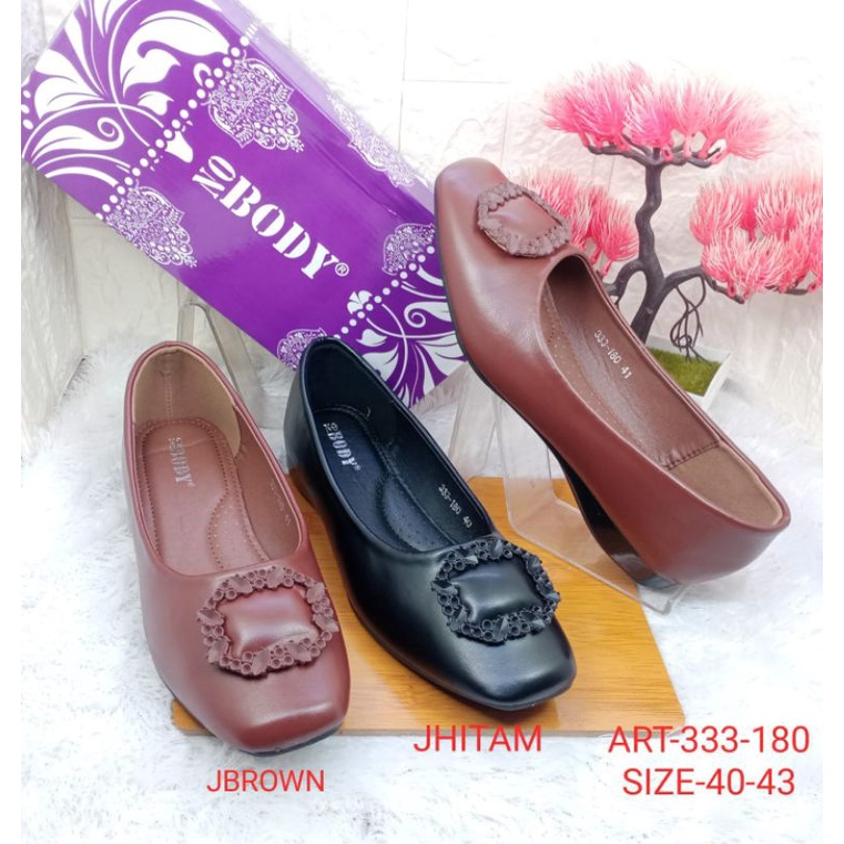 SEPATU FLAT JUMBO IMPORT WANITA BIG SIZE   NOBODY 333-180