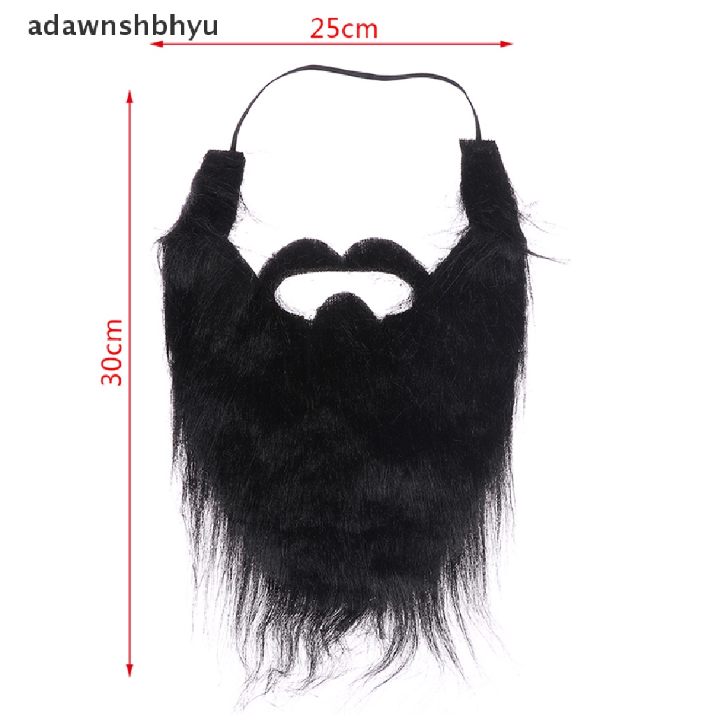 Adawnshbhyu Handmade Wig Jenggot Topi Crochet Kumis Halloween Dekorasi Pesta Wig Props ID