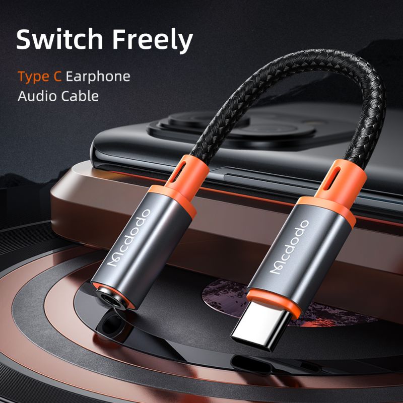 Mcdodo CA-7561 Spliter Converter headset Type-C to DC.3.5mm Adapter Audio