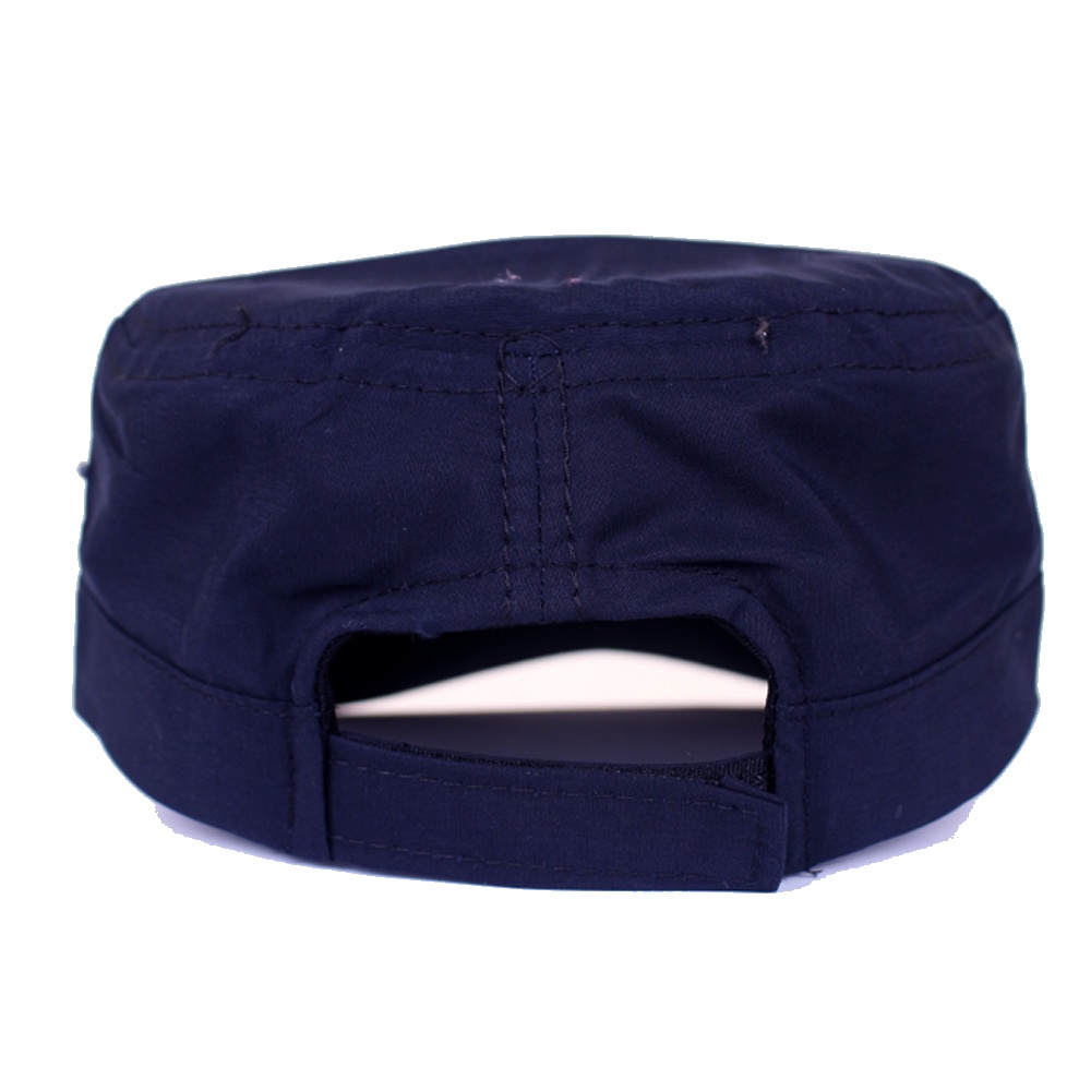 GIOFLO Topi Polos Komando / Military Canvas Cap Navy Blue / TOP 15