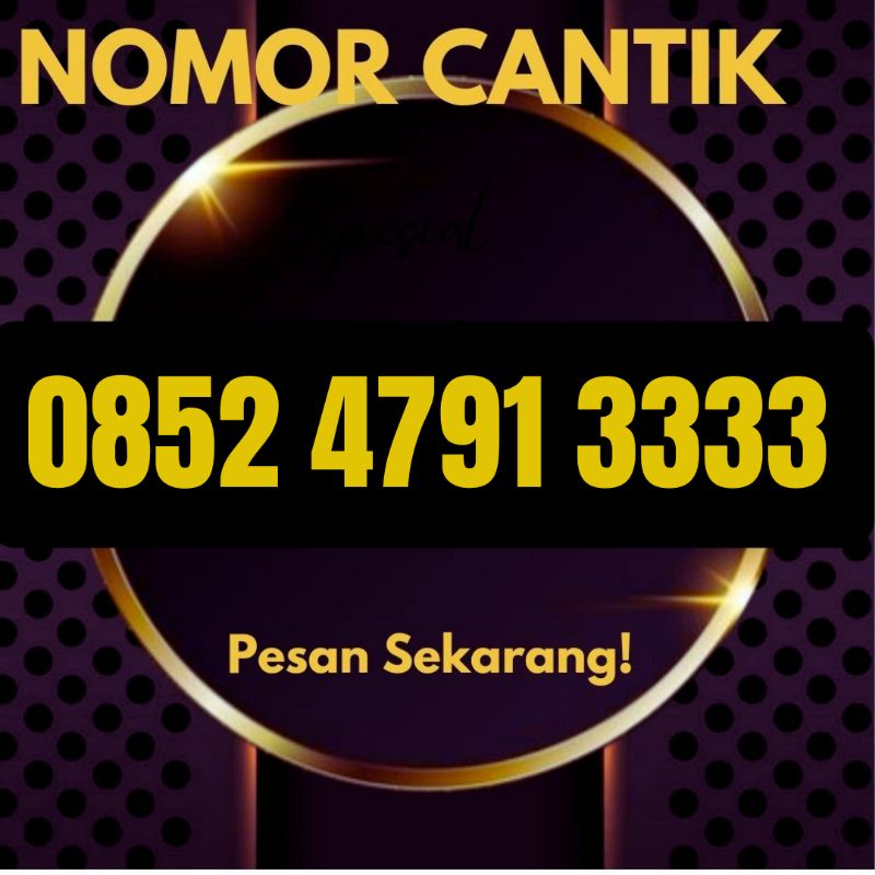 nomor cantik as 0852 xxxx 3333