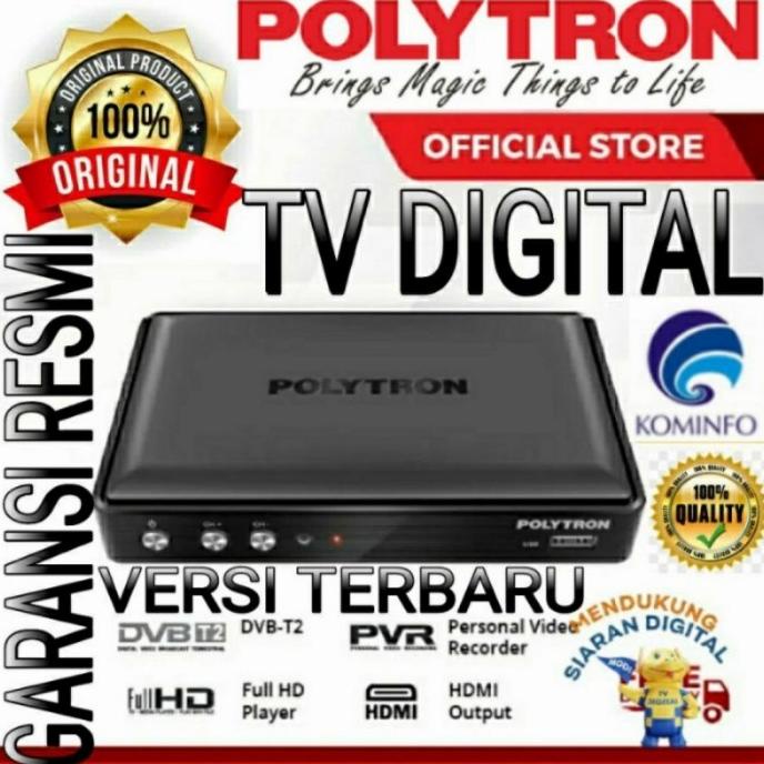 SET TOP BOX TV DIGITAL dvb T2 STB POLYTRON PENERIMA TV DIGITAL