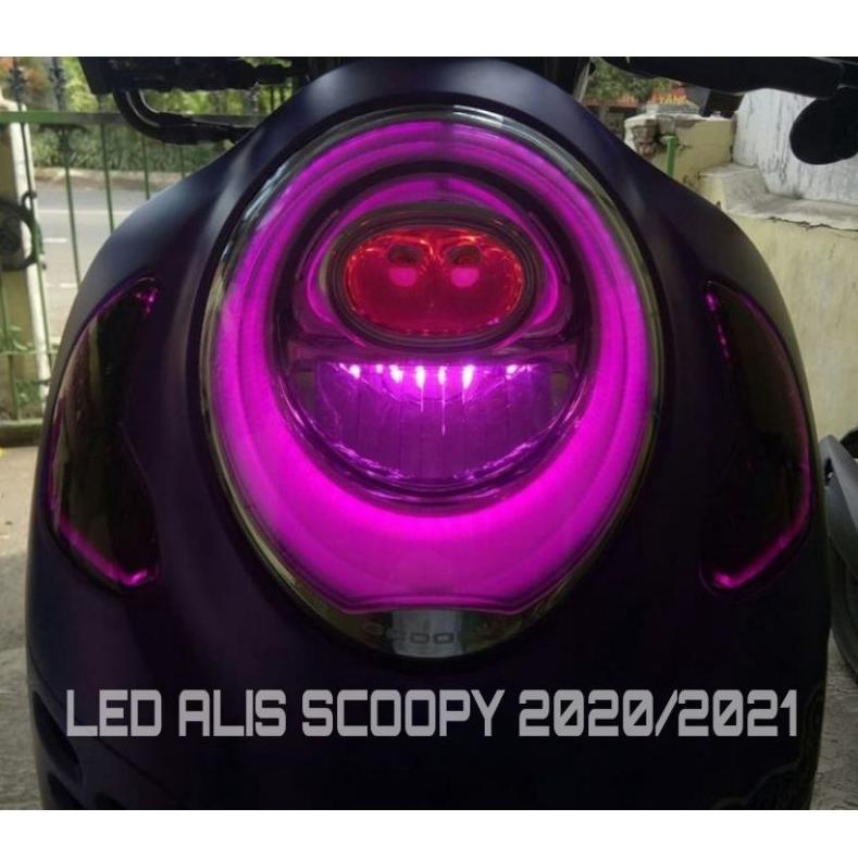 [E-4@R ㊛) COD sepaket lampu alis lampu led motor scoopy 2020 scoopy 2021 motor scoopy 2022 free demo