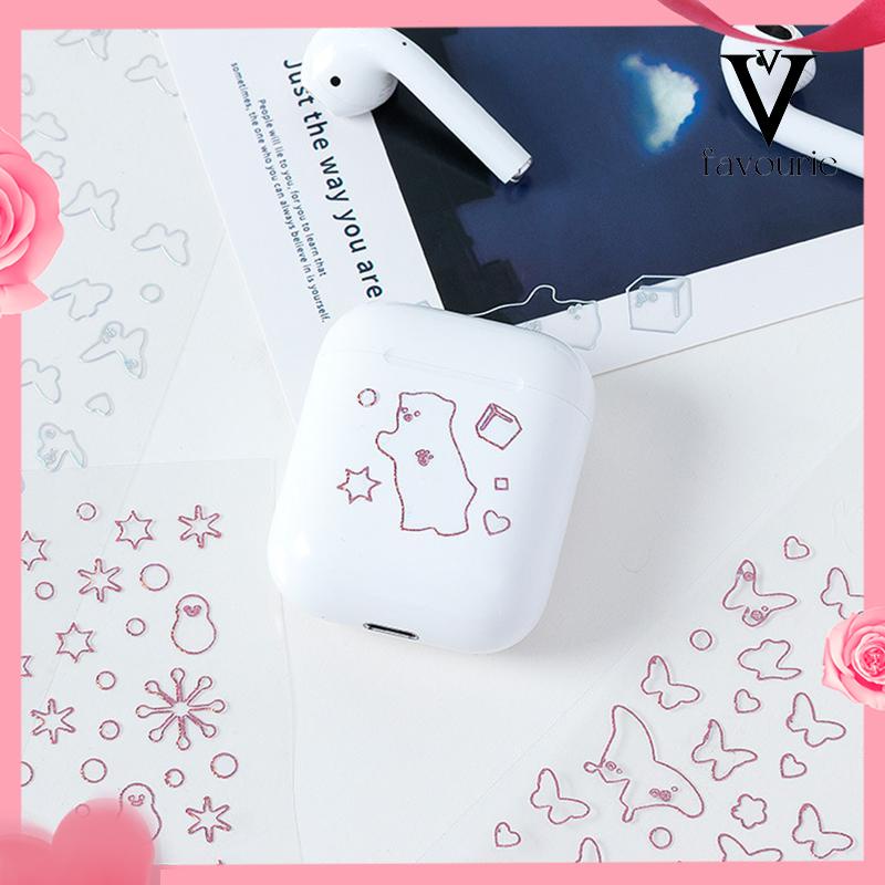 CODTransparan berkedip laser ray stiker DIY foto album tangan akun bahan dekorasi stiker pvc-FA