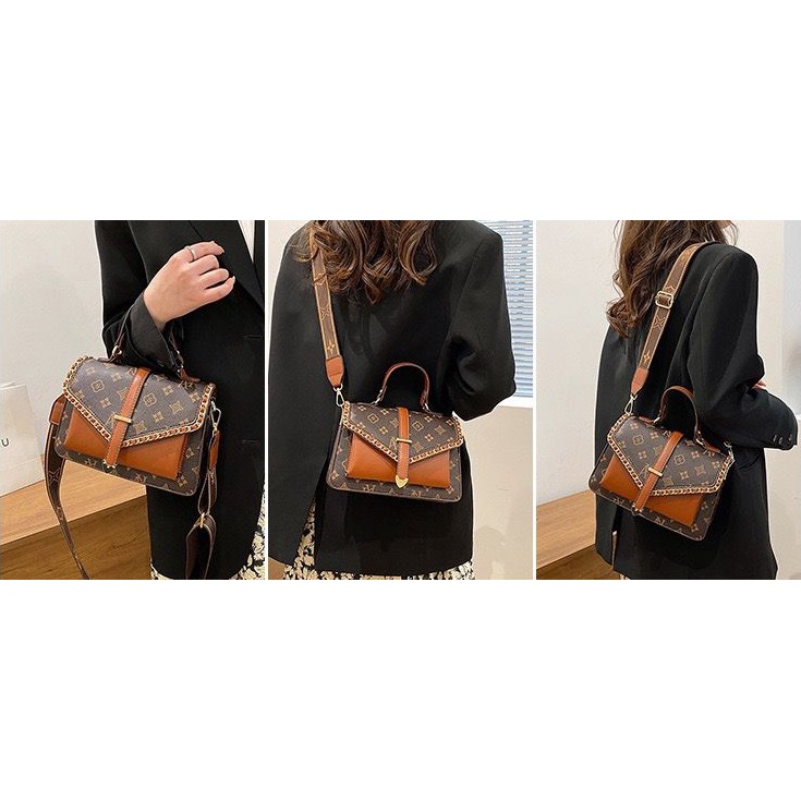 BJ14977 (DAPAT SERTIFIKAT) - BROWN - TAS WANITA FASHION IMPORT MODIS ELEGAN TERMURAH TERLARIS TERBARU BAGSTORE JAKARTA TAS BATAM EL4977 CR7895 BQ3585 LT2200 JT603