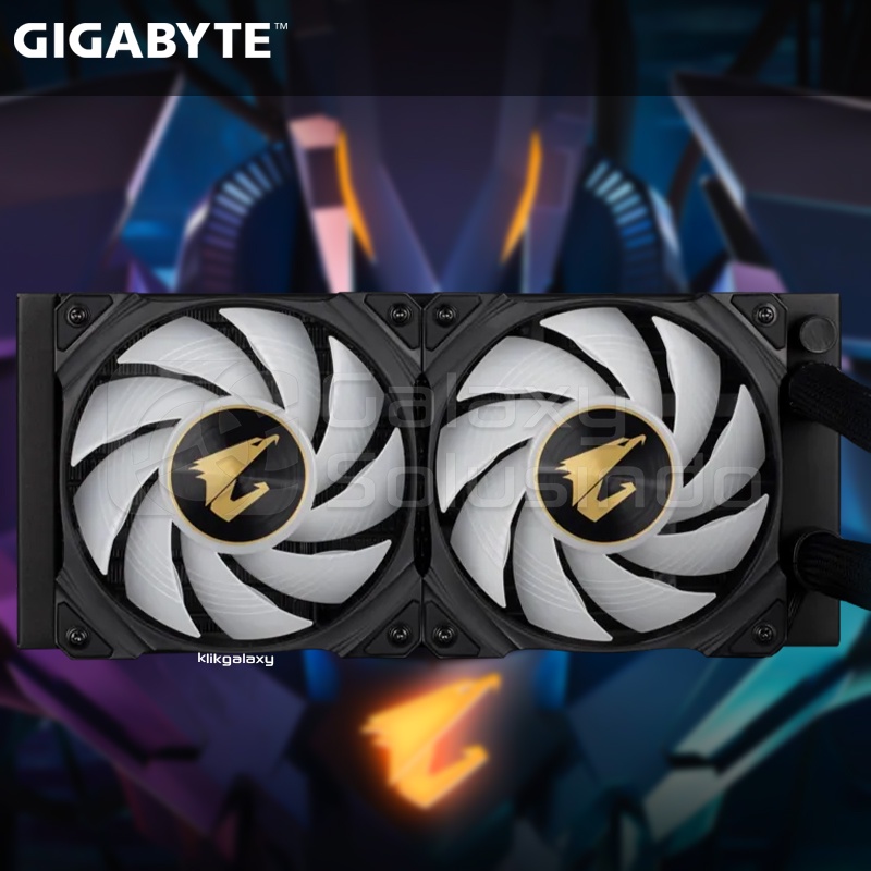 GIGABYTE AORUS WATERFORCE X240 with LCD Display AIO Liquid Cooler - X 240